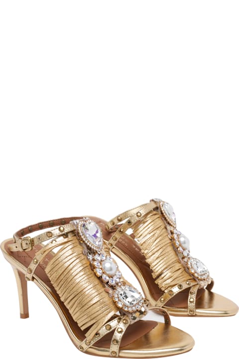 Kurt Geiger Jewel Fringe Pump Sandals