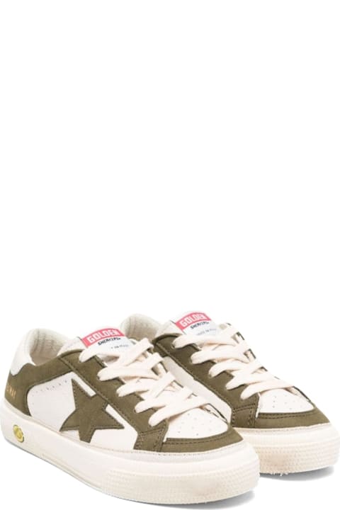 Golden Goose Shoes for Boys Golden Goose May Leather And Nubuck Upper Leather Star And Heel