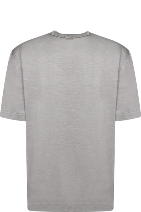 Zegna Topwear for Men Zegna Legerissima Grey T-shirt