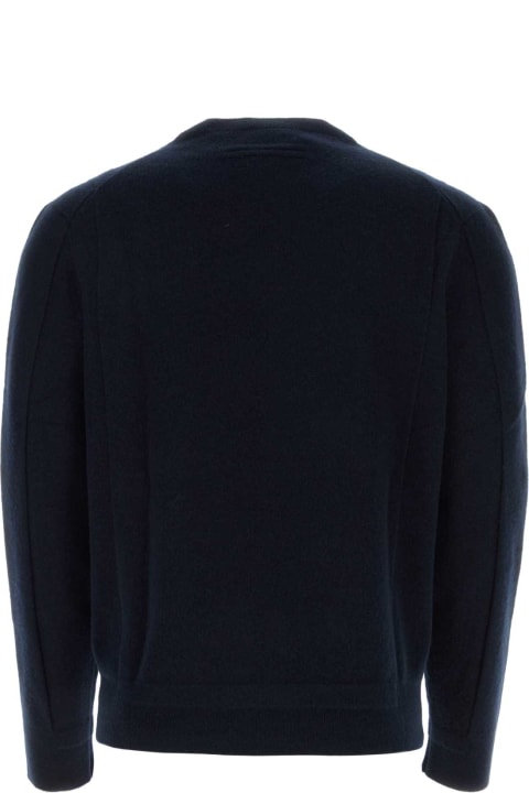 Zegna Fleeces & Tracksuits for Men Zegna Midnight Blue Wool Blend Sweater