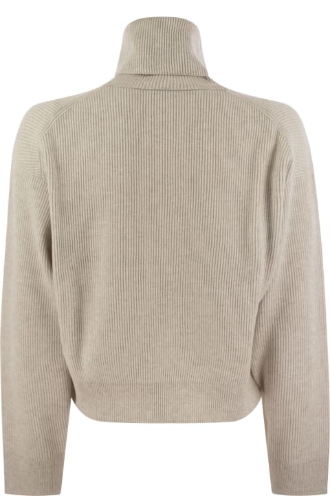 Homeware Brunello Cucinelli Ribbed Turtleneck Sweater