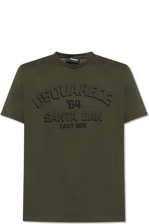 Topwear for Men Dsquared2 Logo Printed Crewneck T-shirt