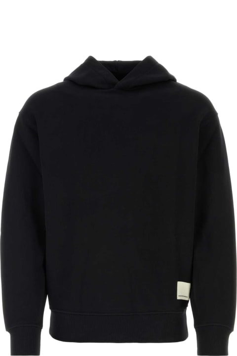 Emporio Armani Fleeces & Tracksuits for Men Emporio Armani Black Cotton Sweatshirt