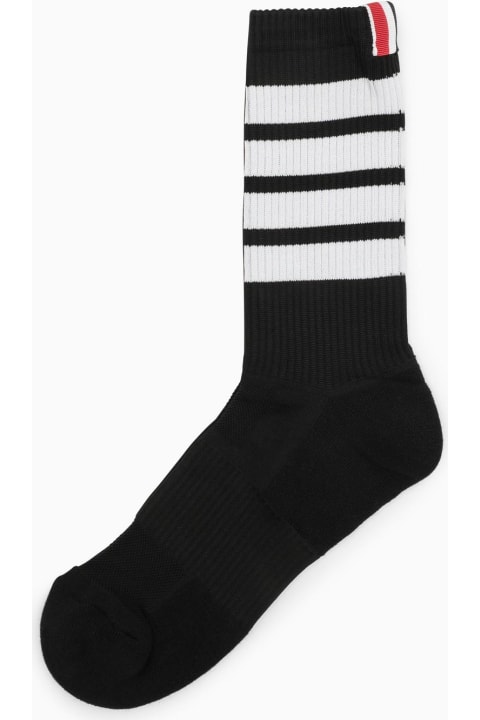 メンズ アンダーウェア Thom Browne Black Sports Socks