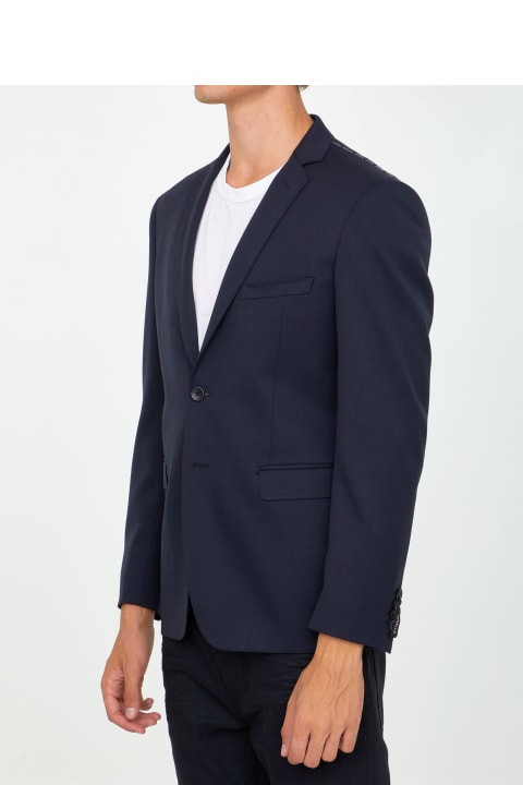 Tonello Coats & Jackets for Men Tonello Blue Wool Jacket