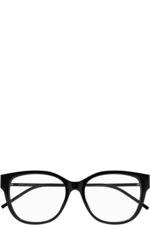 Fashion for Women Saint Laurent Eyewear Sl M48o_b/f002 Black Black Transpare