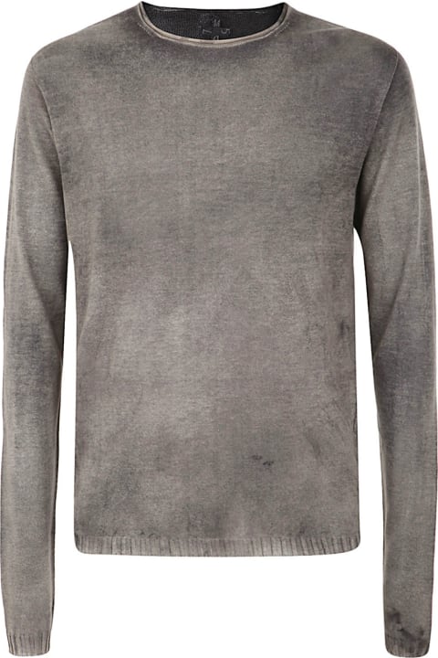 Regular Crew Neck Sweater With Ribbed Neck