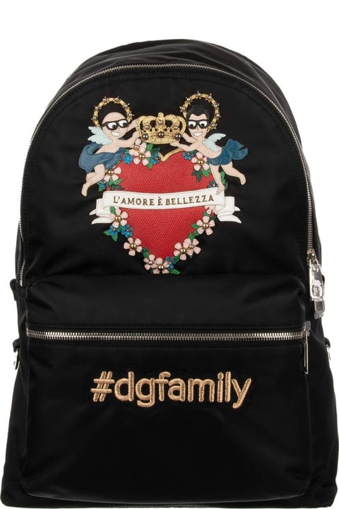 Backpacks for Men Dolce & Gabbana Family Patch Backpack