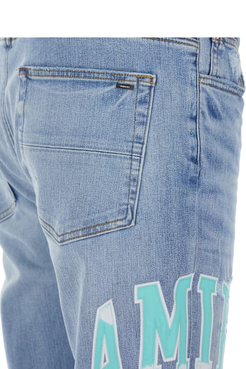 الجينز لـ القسم الرجالي AMIRI Varsity Logo Repair Jean