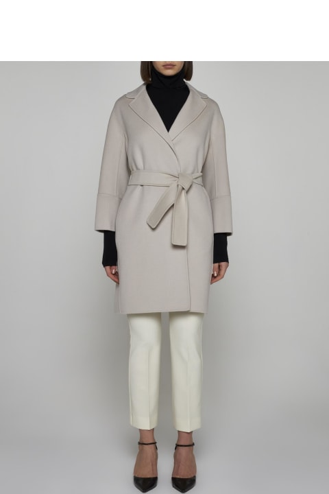 'S Max Mara Coats & Jackets for Women 'S Max Mara Arona Belted Wool Coat