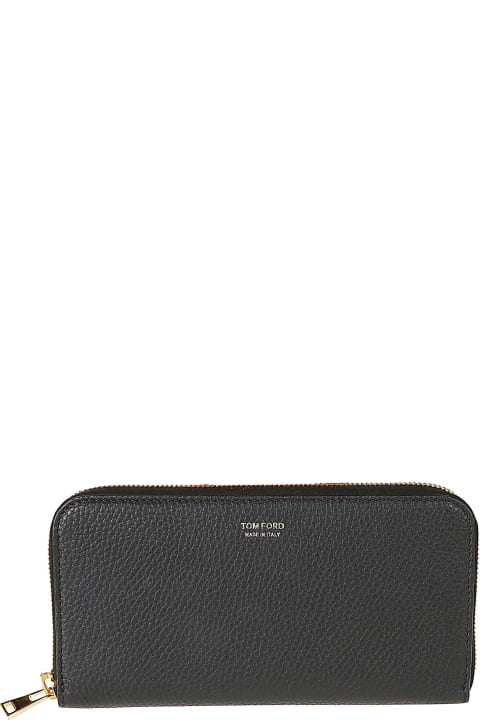Accessories for Men Tom Ford Grained Leather Zip-around Wallet