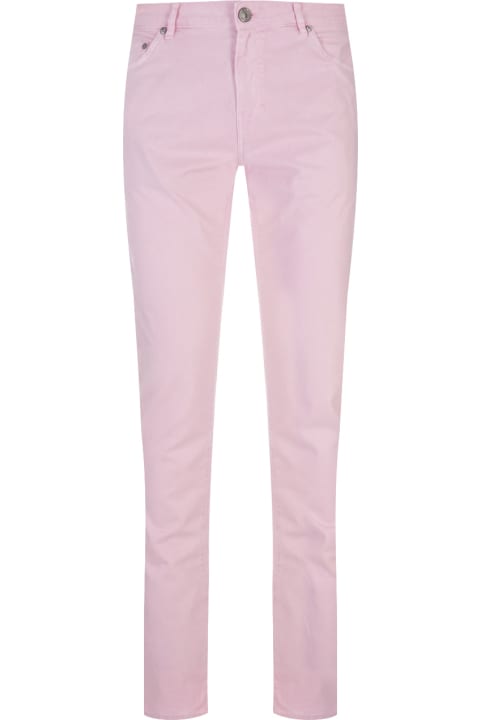 Pink Five Pocket Slim Fit Pant