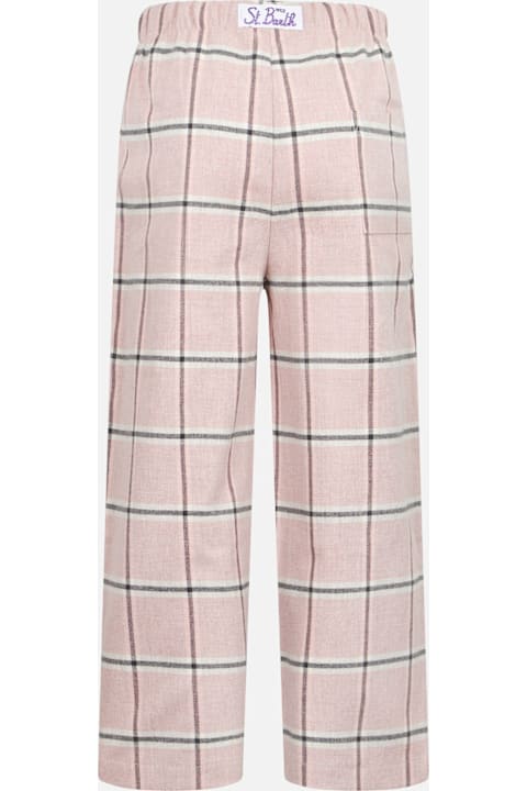 Homeware MC2 Saint Barth Kid Pajama Pants With Tartan Print