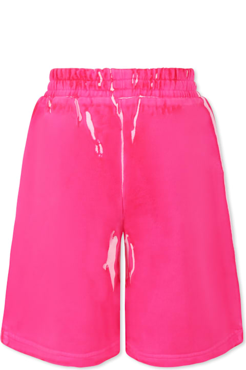 أدوات منزلية Little Marc Jacobs Fuchsia Trousers For Girl With Logo