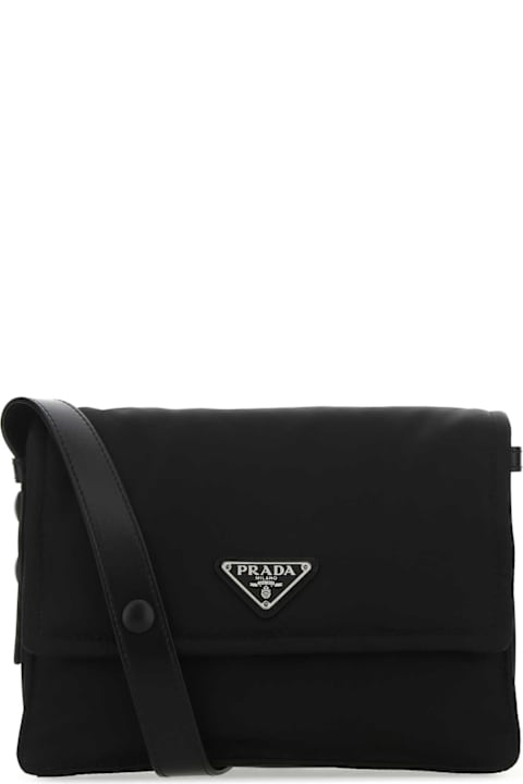 Shoulder Bags for Women Prada Black Re-nylon Shoulder Bag