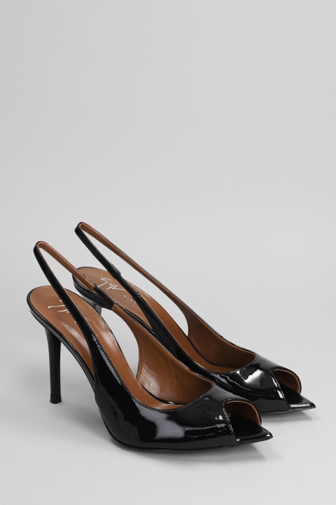 Giuseppe Zanotti أحذية كعب عالٍ لـ السيدات Giuseppe Zanotti Intriigo Pumps In Black Leather