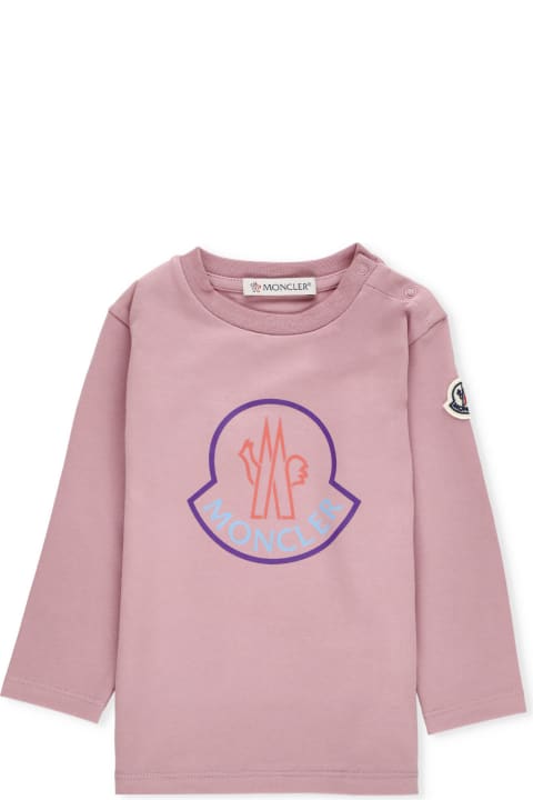 Topwear for Baby Girls Moncler T-shirt With Logo