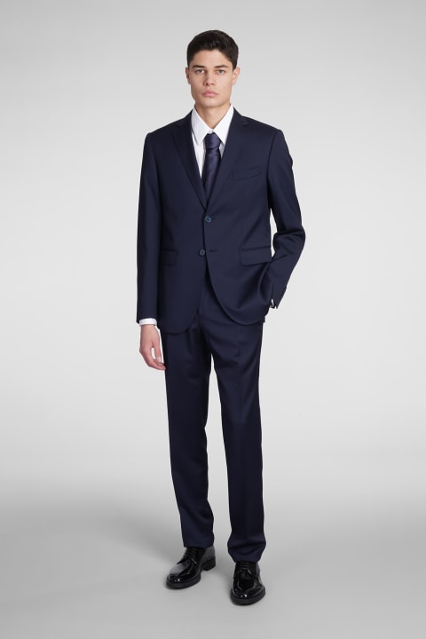 Santaniello Suits for Men Santaniello In Blue Wool