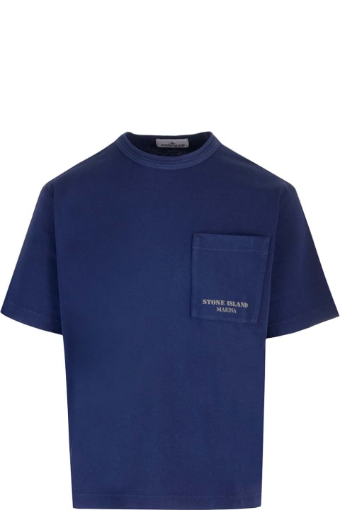 Topwear for Men Stone Island T-shirt With Pocket