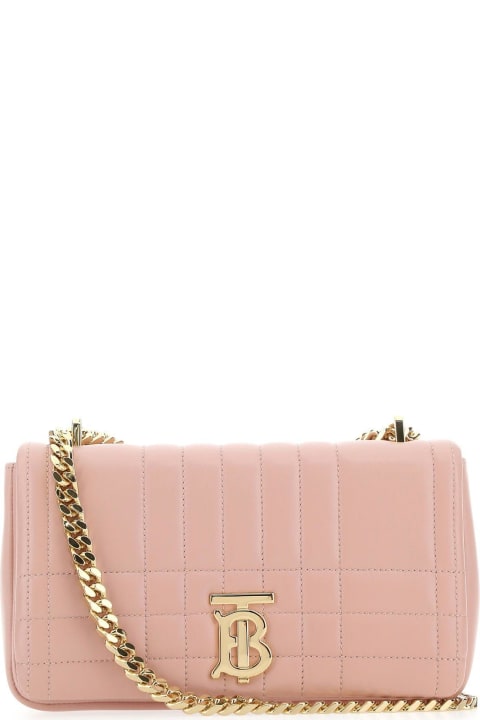 Burberry for Women Burberry Pink Nappa Leather Small Lola Shoulder Bag