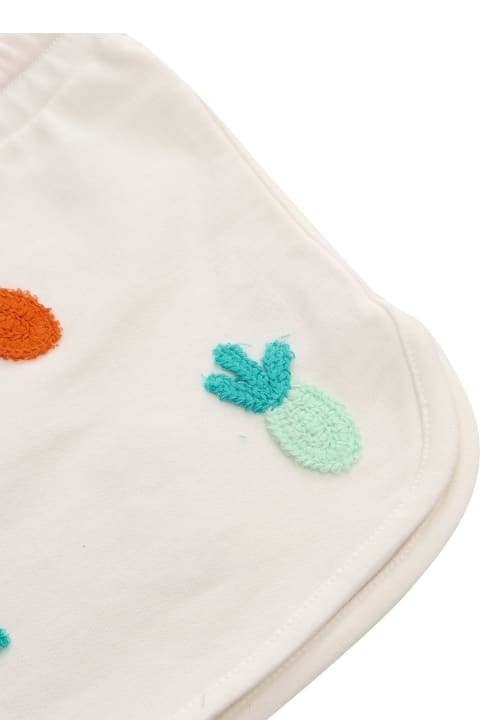 Stella McCartney Kids Stella McCartney Kids White Shorts With Embroidery