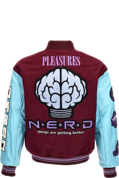 'nerd Varsity' Bomber Jacket