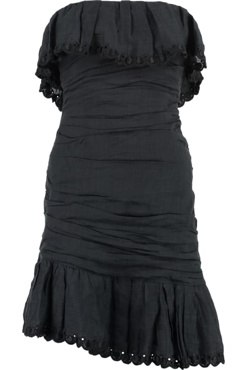 キッズ Isabel Marantのワンピース＆ドレス Isabel Marant Off-shoulder Minidress With Ruches Detail