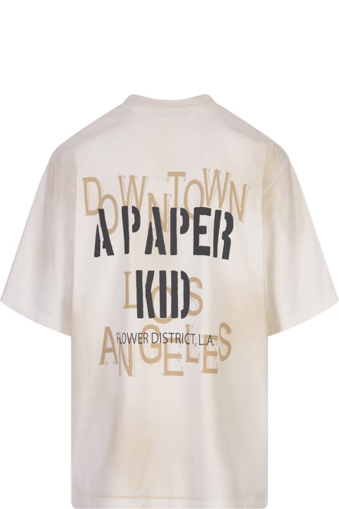 A Paper Kid Topwear for Men A Paper Kid A Paper Kid T-shirts And Polos Beige