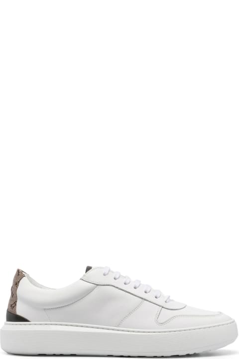 メンズ Hernoのスニーカー Herno Off-white Calf Leather Sneakers