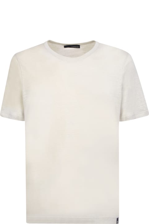 Lardini for Men Lardini Linen Cream T-shirt