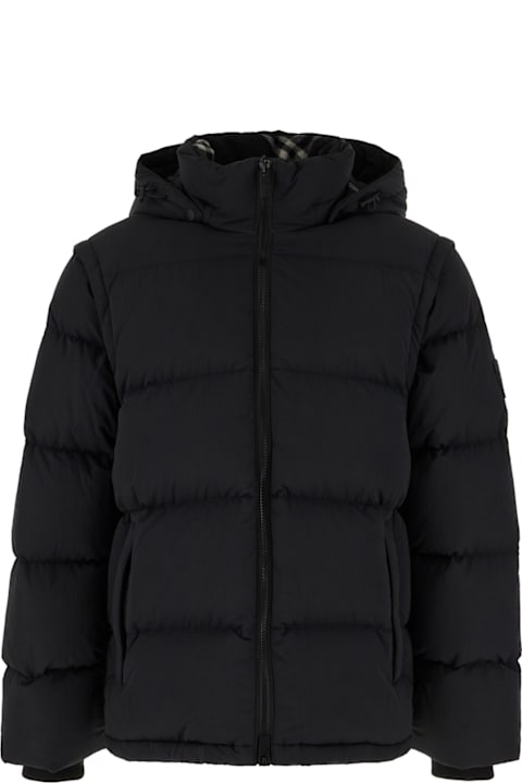 الملابس خصم على القسم الرجالي Burberry Black Nylon Padded Jacket