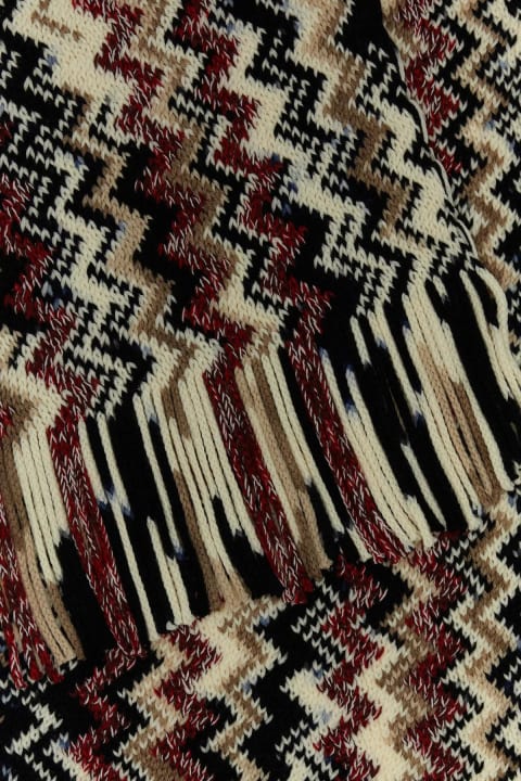 Scarves for Men Missoni Embroidered Wool Scarf