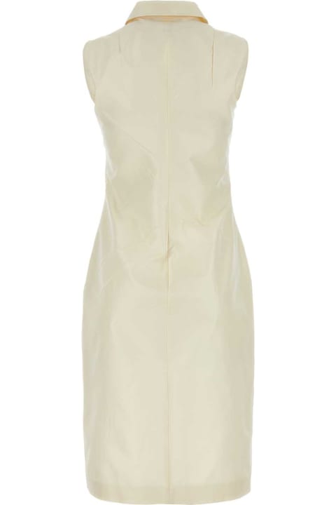 Dresses for Women Prada Ivory Faille Dress