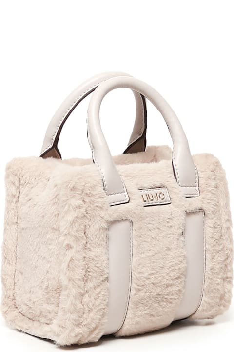 Liu-Jo for Women Liu-Jo Mini Tote With Fur-effect Shoulder Strap