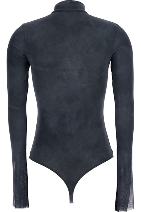 MSGM for Kids MSGM Multicolor High Neck Top With Floral Print In Fabric Woman