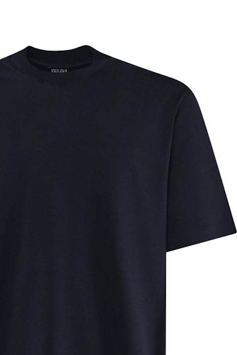 Zegna for Women Zegna T-shirt In Blended Cotton And Silk