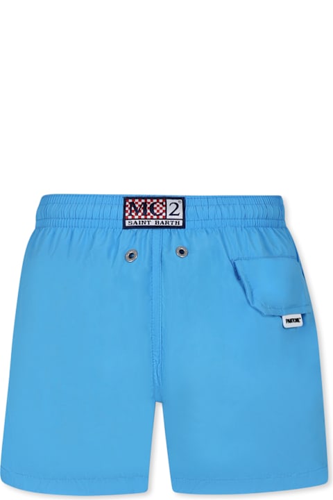 Homeware MC2 Saint Barth Light Blue Swim Shorts For Boy