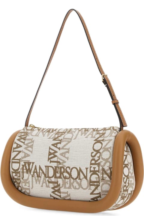 J.W. Anderson Totes for Women J.W. Anderson Embroidered Canvas Bumper Shoulder Bag