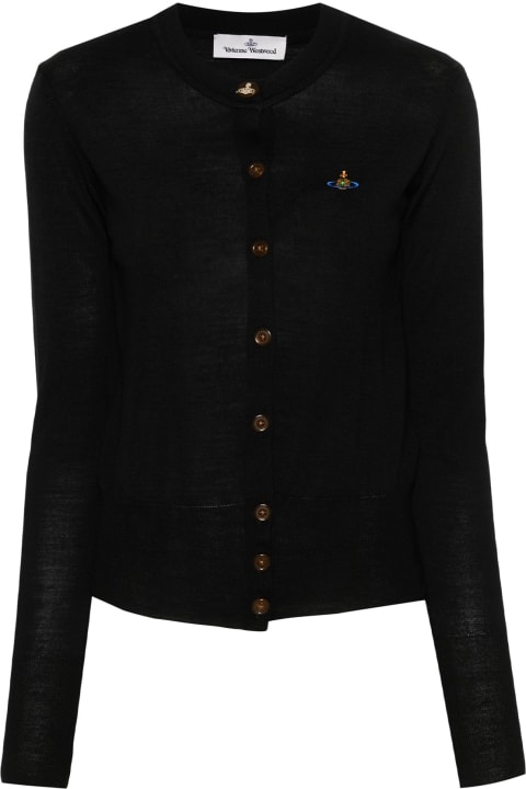 ウィメンズ Vivienne Westwoodのニットウェア Vivienne Westwood Cardigan With Buttons And Logo
