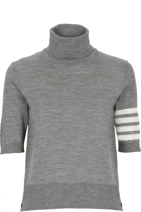 Homeware Thom Browne Gray Virgin Wool Sweater