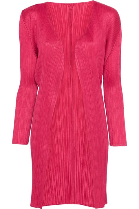 Pleats Please Issey Miyake for Men Pleats Please Issey Miyake Pleated Midi Cardigan