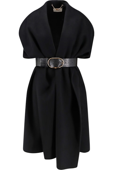 Elisabetta Franchi Wool Cape