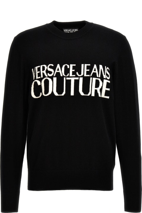 Versace Jeans Couture Sweaters for Men Versace Jeans Couture Logo Intarsia Sweater