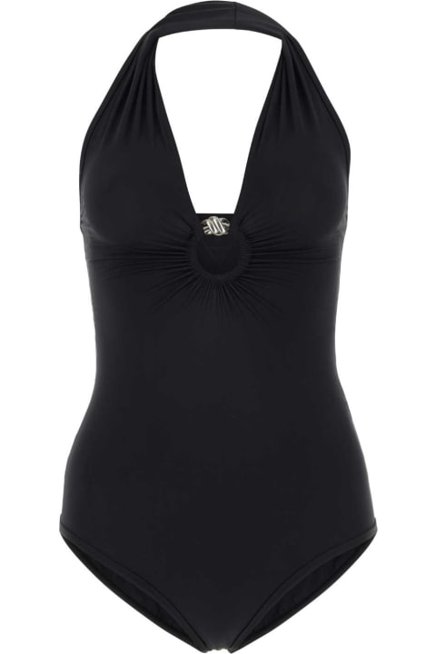 Swimwear for Women Bottega Veneta Black Stretch Nylon Knot Swimsuit