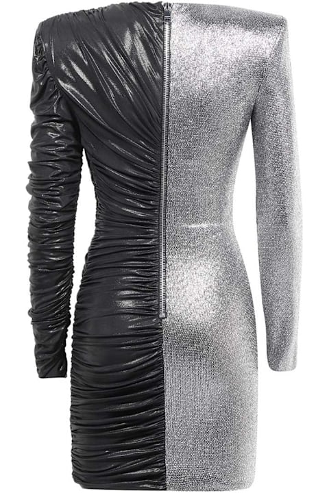 Clothing Sale for Women Balmain Combined Fabric Dress