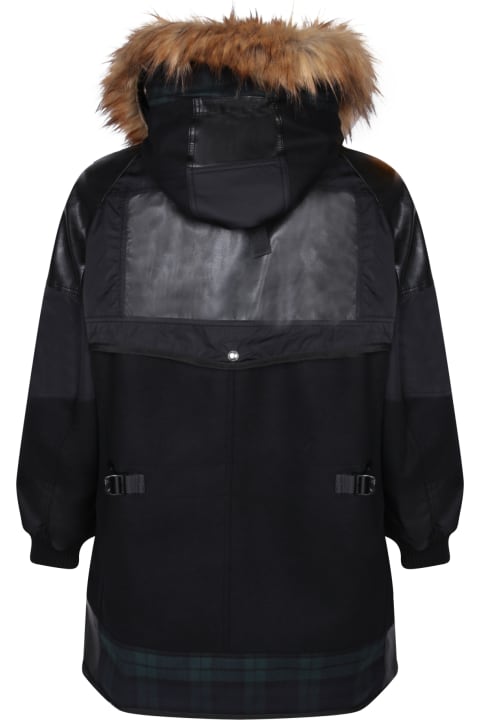 Junya Watanabe for Men Junya Watanabe Panelled Design Black Jacket