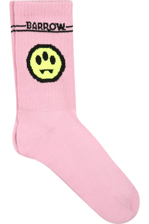 Barrow Underwear for Girls Barrow Pink Socks For Girl With Smiley