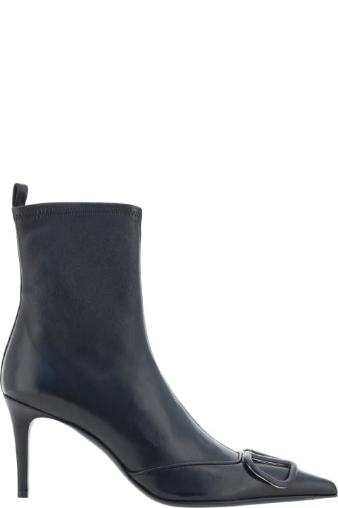 Valentino Garavani Boots for Women Valentino Garavani Vlogo Ankle Boots