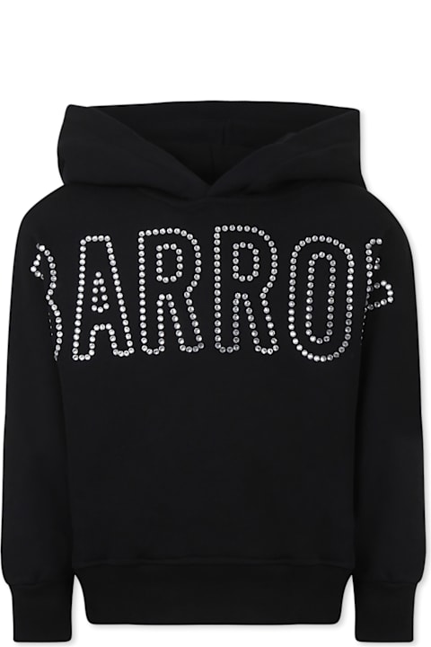 Homeware Barrow Black Sweatshirt For Girl With Logo