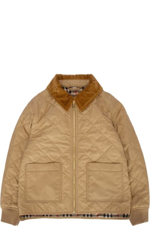 Burberry for Kids Burberry Quilted Zipped Jacket